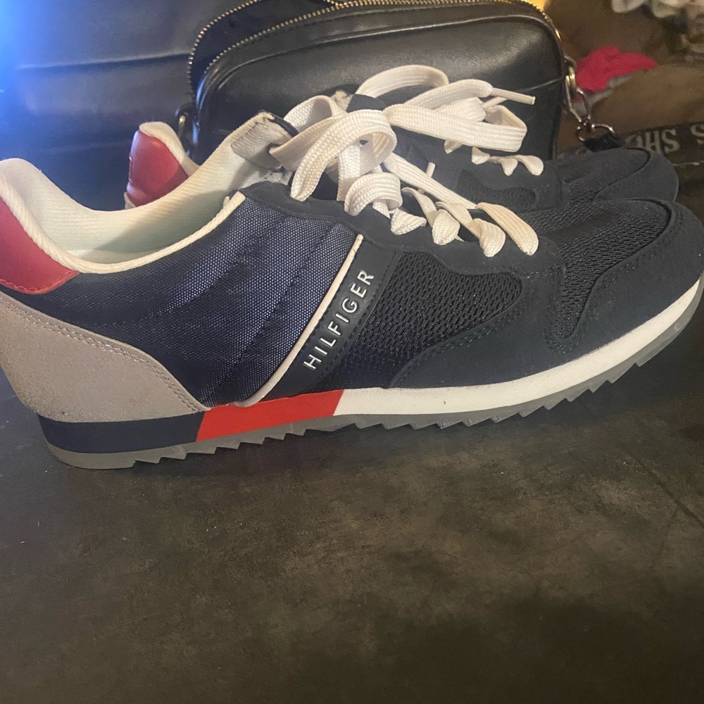 Retro Tommy Hilfiger AMFORESTER Flag Sneakers Men's US size 8.5 Eur 41.5